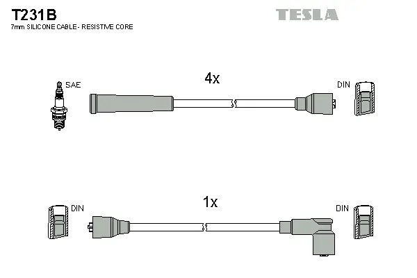 Ignition Cable Kit (T231B)