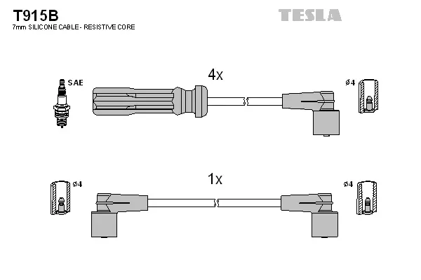 Ignition Cable Kit (T915B)