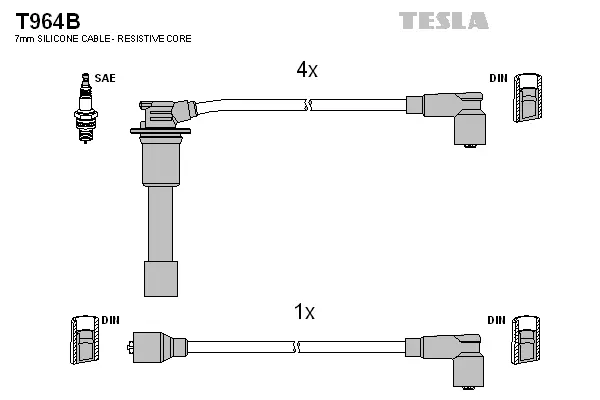 Ignition Cable Kit (T964B)