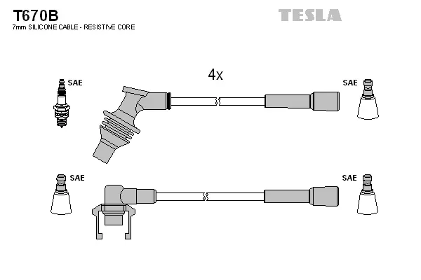 Ignition Cable Kit (T670B)