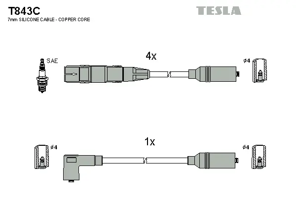Ignition Cable Kit (T843C)