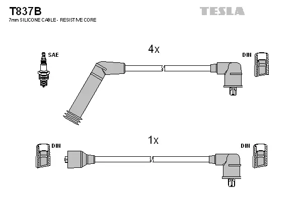 Ignition Cable Kit (T837B)
