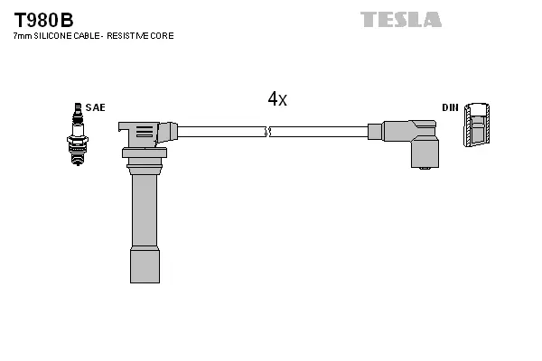 Ignition Cable Kit (T980B)