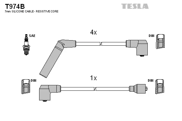 Ignition Cable Kit (T974B)