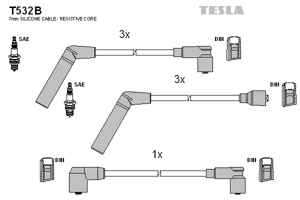 Ignition Cable Kit (T532B)
