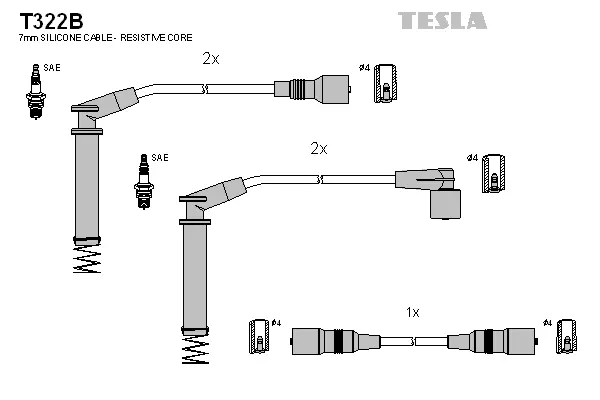 Ignition Cable Kit (T322B)