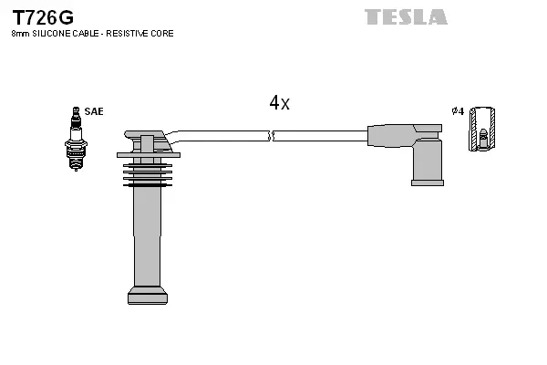 Ignition Cable Kit (T726G)