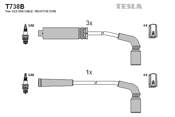 Ignition Cable Kit (T738B)