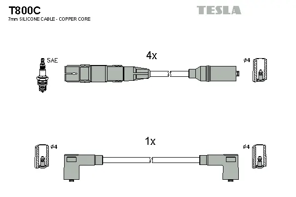Ignition Cable Kit (T800C)