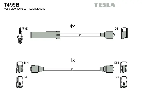 Ignition Cable Kit (T499B)