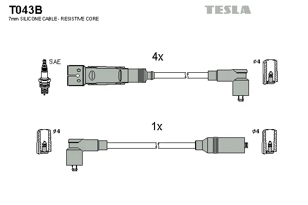 Ignition Cable Kit (T043B)
