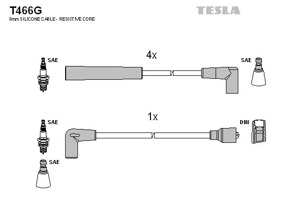 Ignition Cable Kit (T466G)