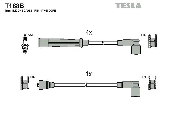 Ignition Cable Kit (T488B)