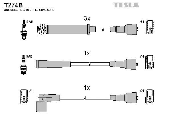 Ignition Cable Kit (T274B)