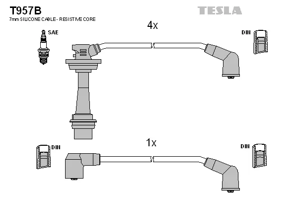 Ignition Cable Kit (T957B)