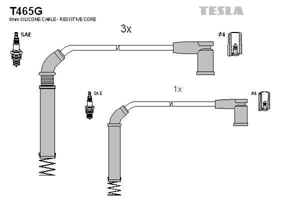 Ignition Cable Kit (T465G)