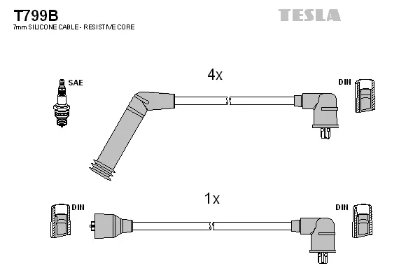 Ignition Cable Kit (T799B)