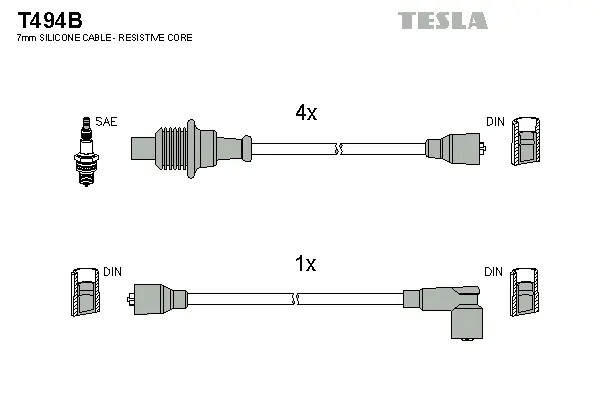Ignition Cable Kit (T494B)
