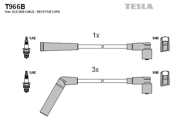 Ignition Cable Kit (T966B)
