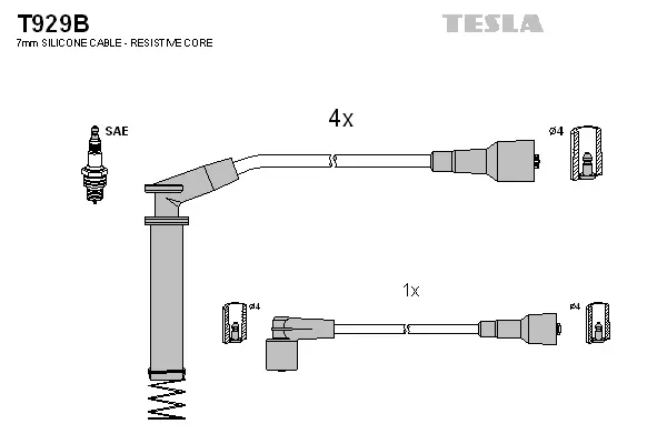 Ignition Cable Kit (T929B)