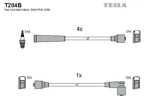 Ignition Cable Kit (T204B)