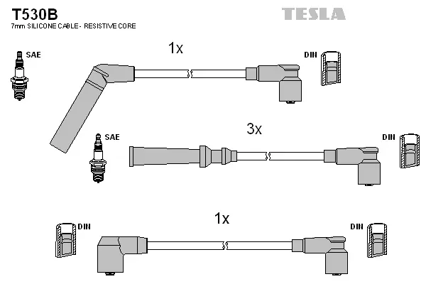 Ignition Cable Kit (T530B)