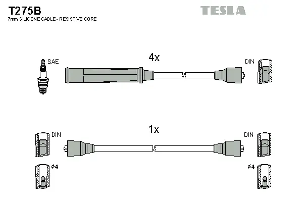 Ignition Cable Kit (T275B)