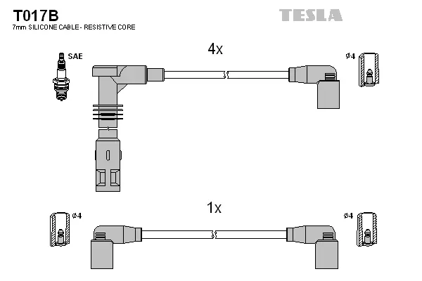 Ignition Cable Kit (T017B)