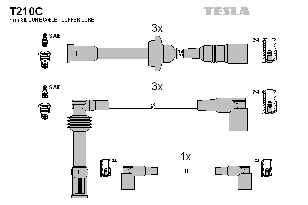 Ignition Cable Kit (T210C)