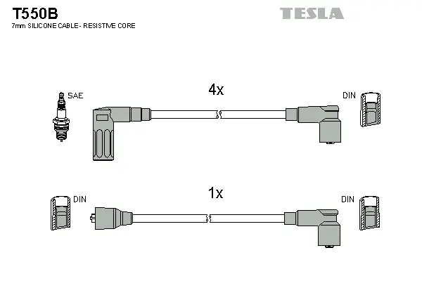 Ignition Cable Kit (T550B)