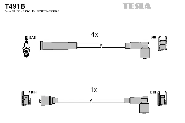 Ignition Cable Kit (T491B)