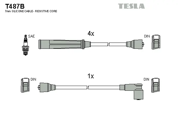 Ignition Cable Kit (T487B)