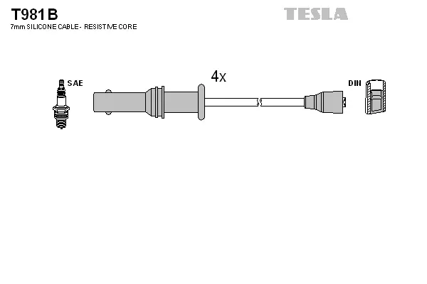 Ignition Cable Kit (T981B)