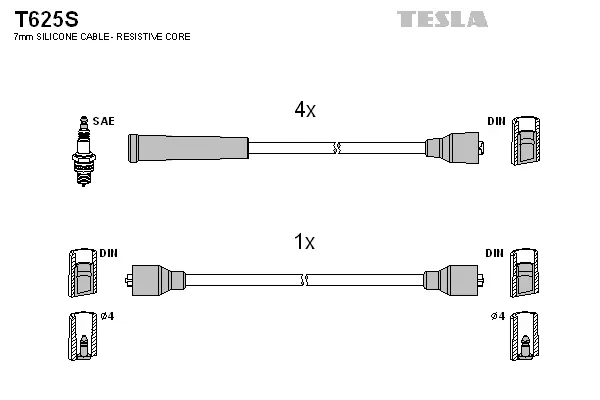 Ignition Cable Kit (T625S)