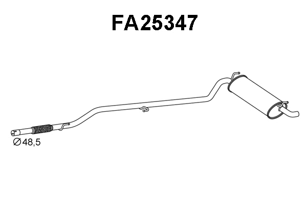Rear Muffler (FA25347)