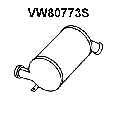 Soot/Particulate Filter, exhaust system (VW80773S)