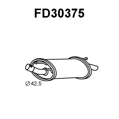 Rear Muffler (FD30375)