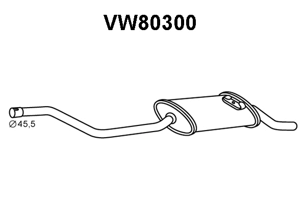 Rear Muffler (VW80300)