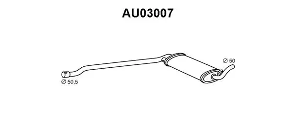 Centre Muffler (AU03007)