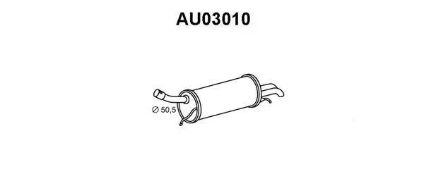 Rear Muffler (AU03010)