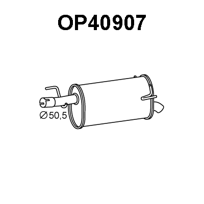 Rear Muffler (OP40907)