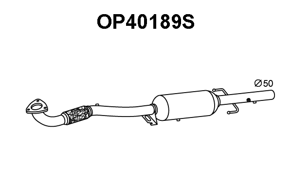 Soot/Particulate Filter, exhaust system (OP40189S)