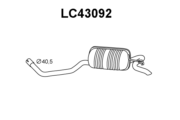 Rear Muffler (LC43092)
