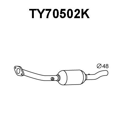 Catalytic Converter (TY70502K)