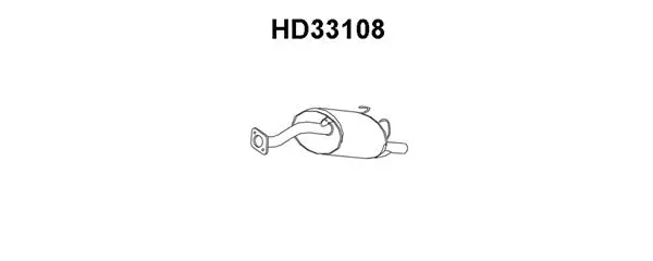 Rear Muffler (HD33108)