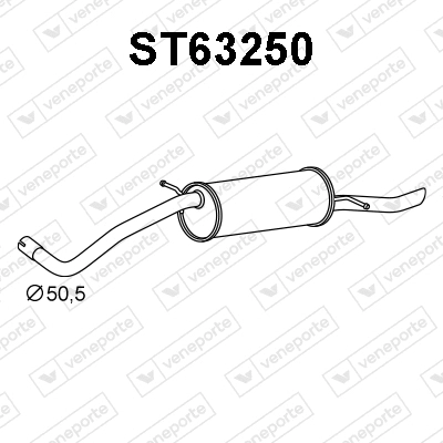 Rear Muffler (ST63250)