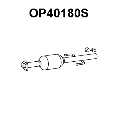 Soot/Particulate Filter, exhaust system (OP40180S)