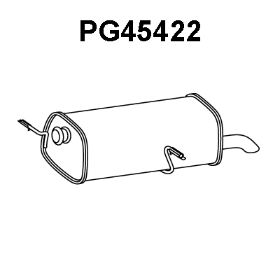 Rear Muffler (PG45422)