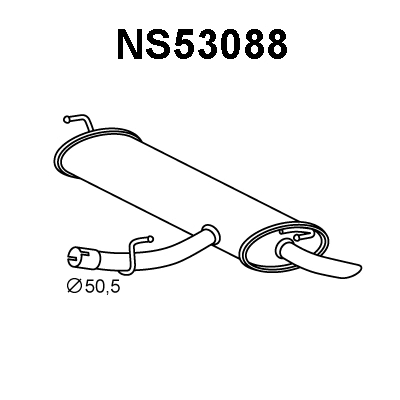 Rear Muffler (NS53088)