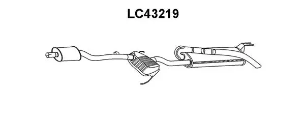 Rear Muffler (LC43219)